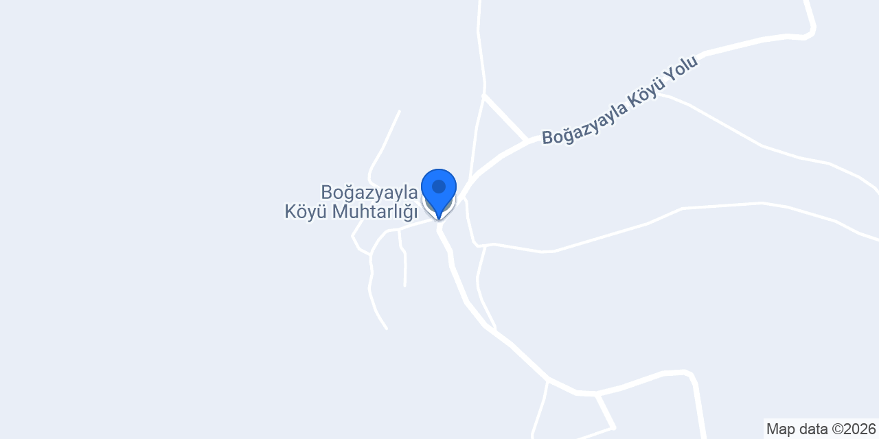 Boğazyayla Köyü Muhtarlığı konumu