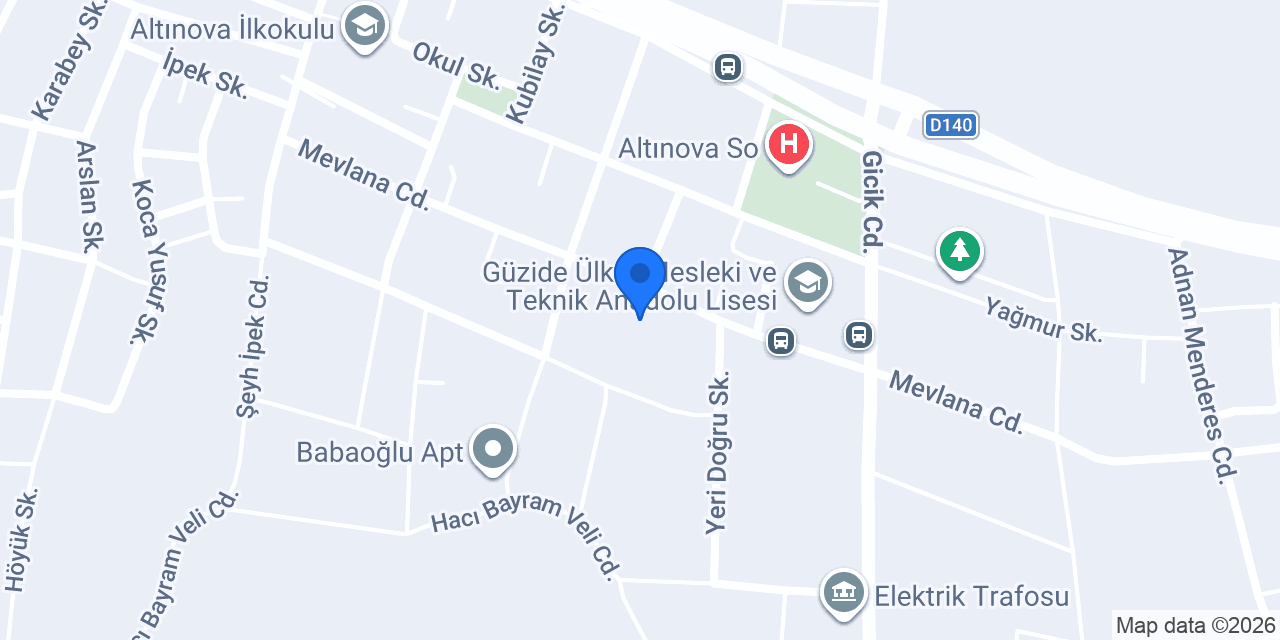 Başak Yapı Dekor konumu