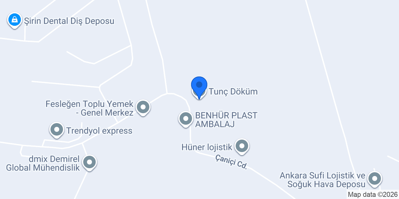 Tunç Döküm konumu