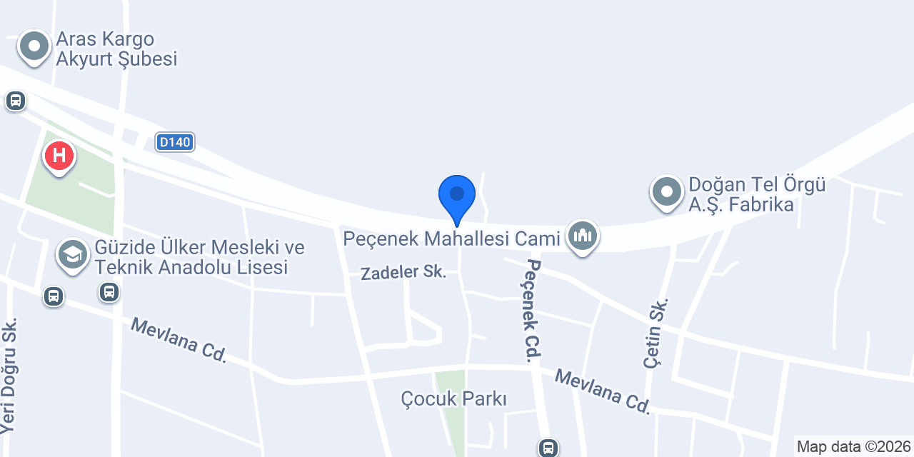 Samet yol yardım konumu