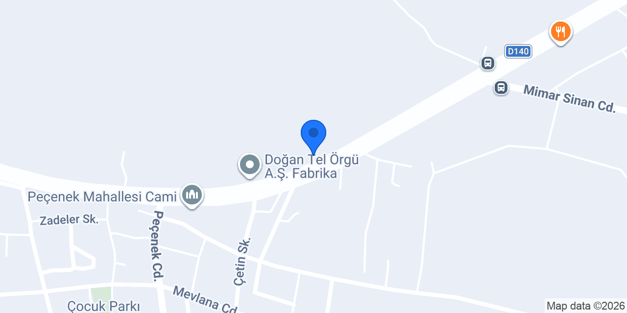 Tuğran Tel Örgü konumu
