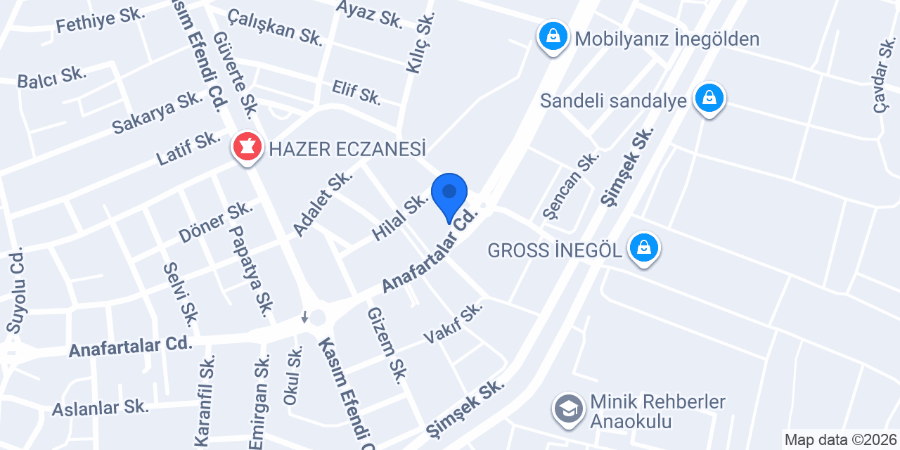 Köz Boşnak Börekçisi konumu