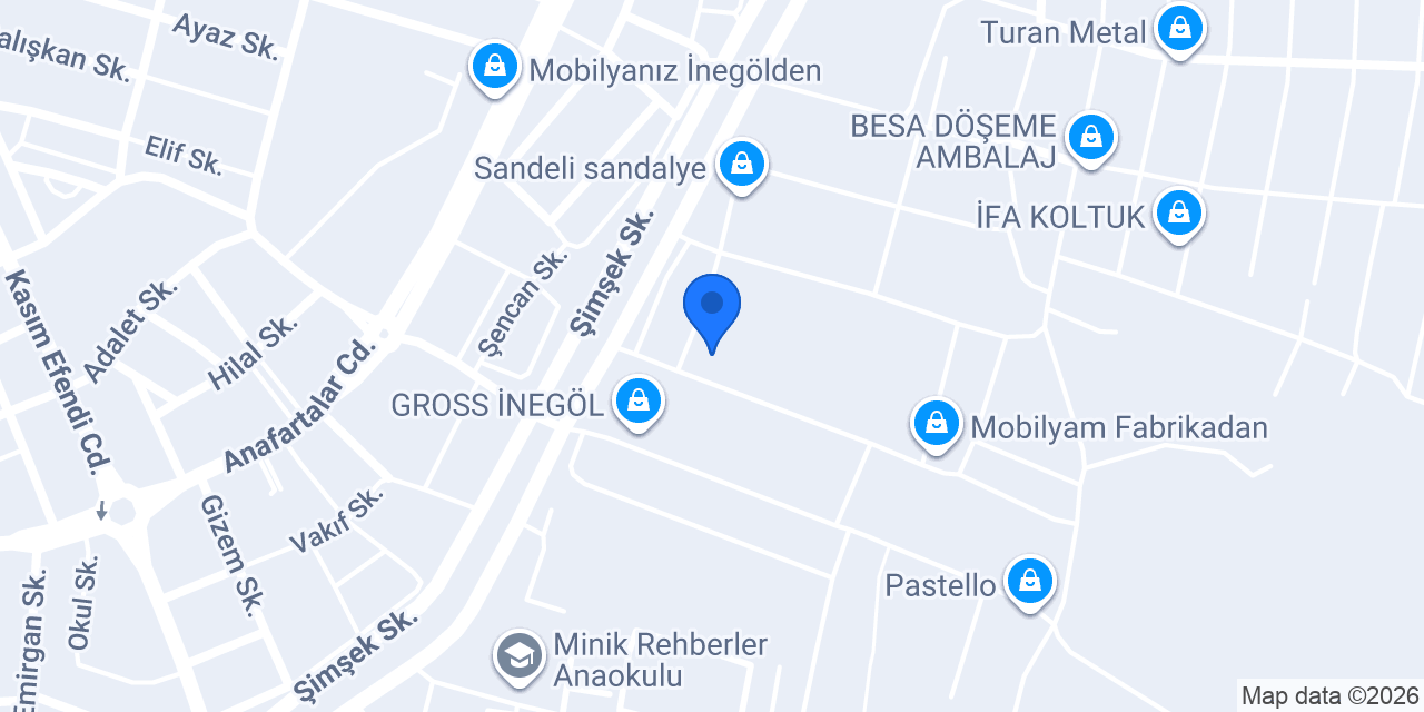 ADEK MOBİLYA FABRİKA -II- konumu