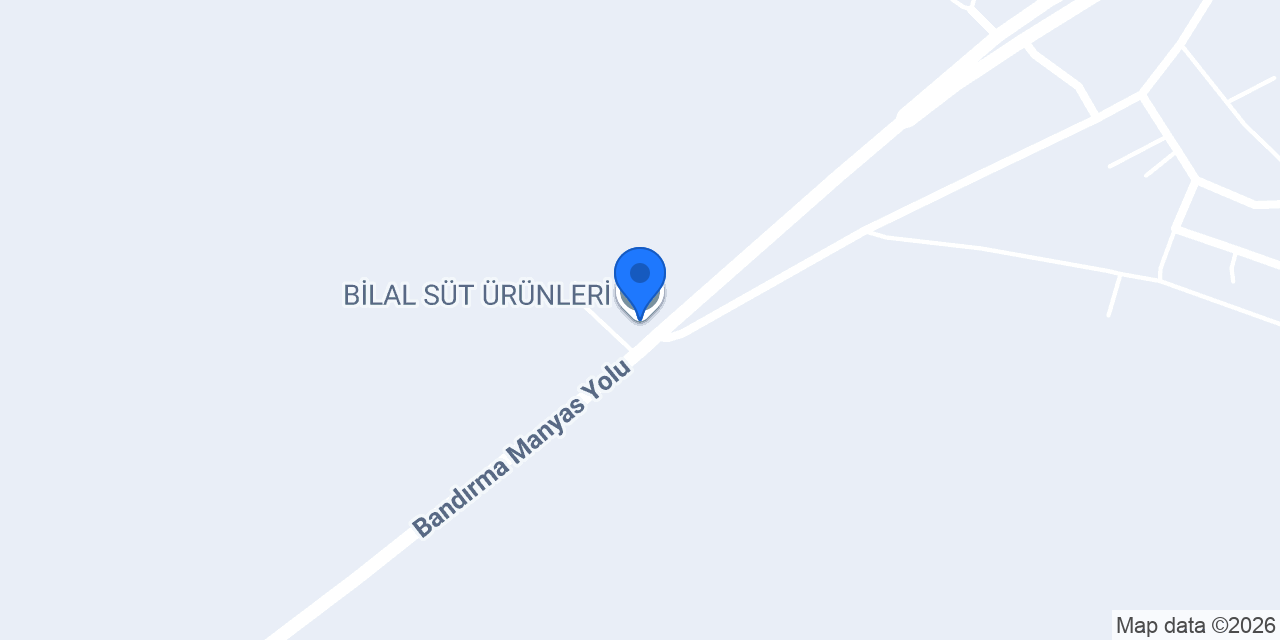 BİLAL SÜT ÜRÜNLERİ konumu