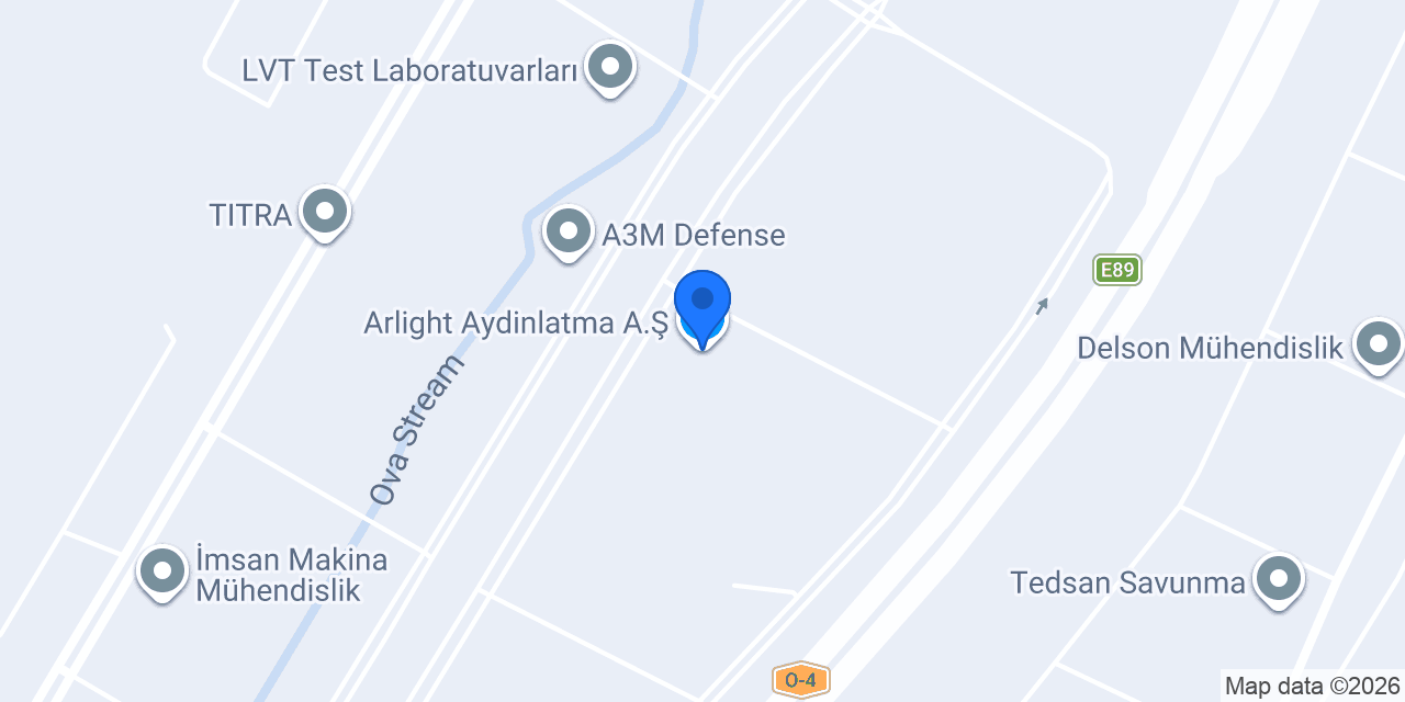 Arlight Aydinlatma A.Ş konumu