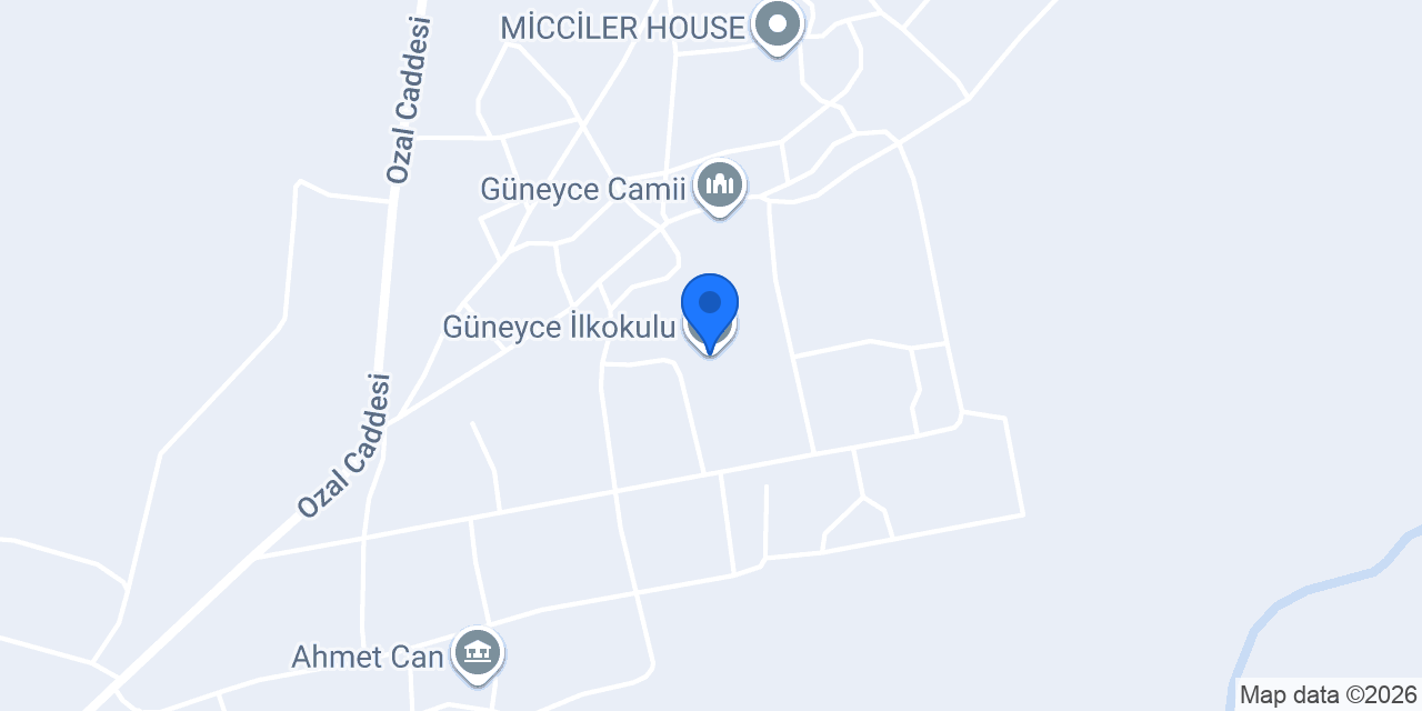 Güneyce İlkokulu konumu