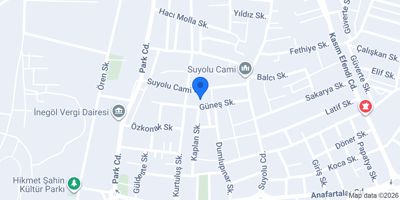 Mahmudiye Erkek Öğrenci Yurdu konumu