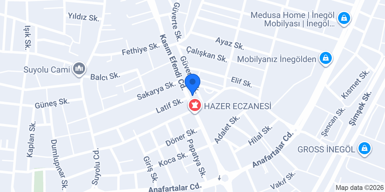 Has Unlu Mamulleri konumu