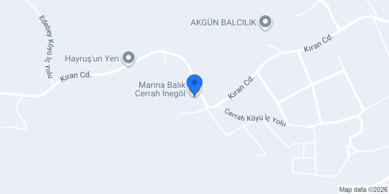 Marina Balık Cerrah İnegöl konumu
