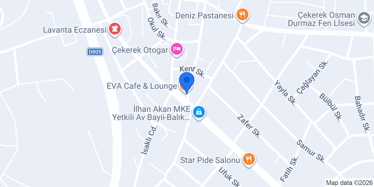 EVA Cafe & Lounge konumu