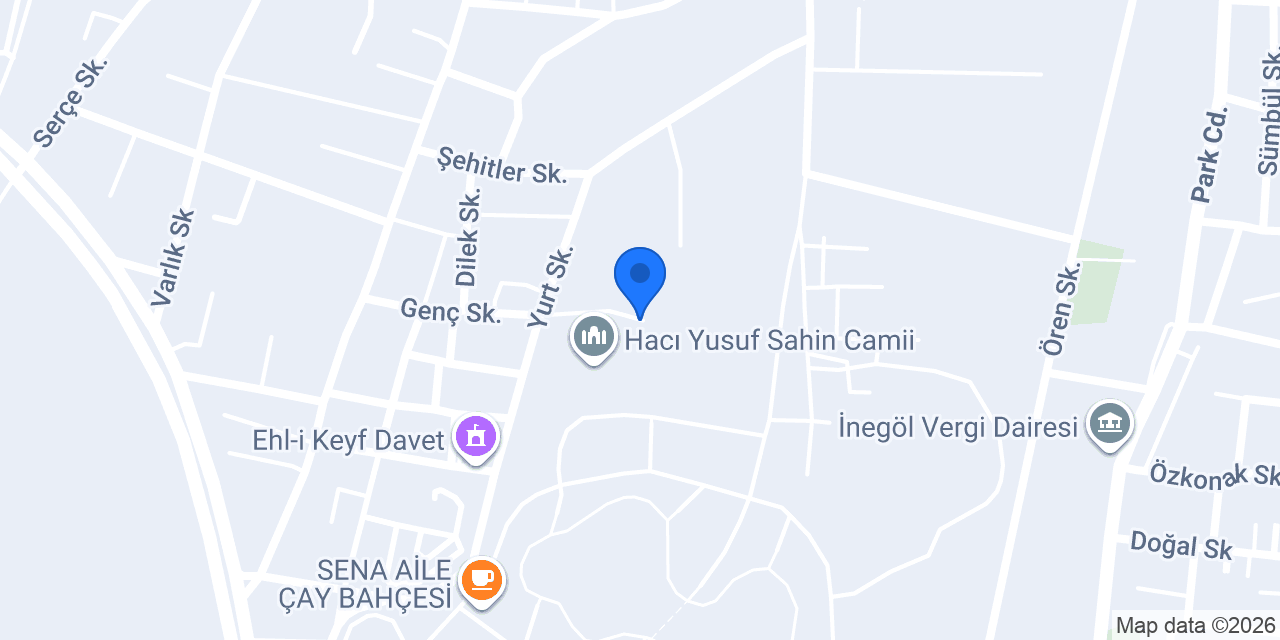 İnegöl Müftülüğü konumu
