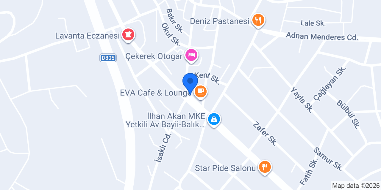 cekerek taksi konumu