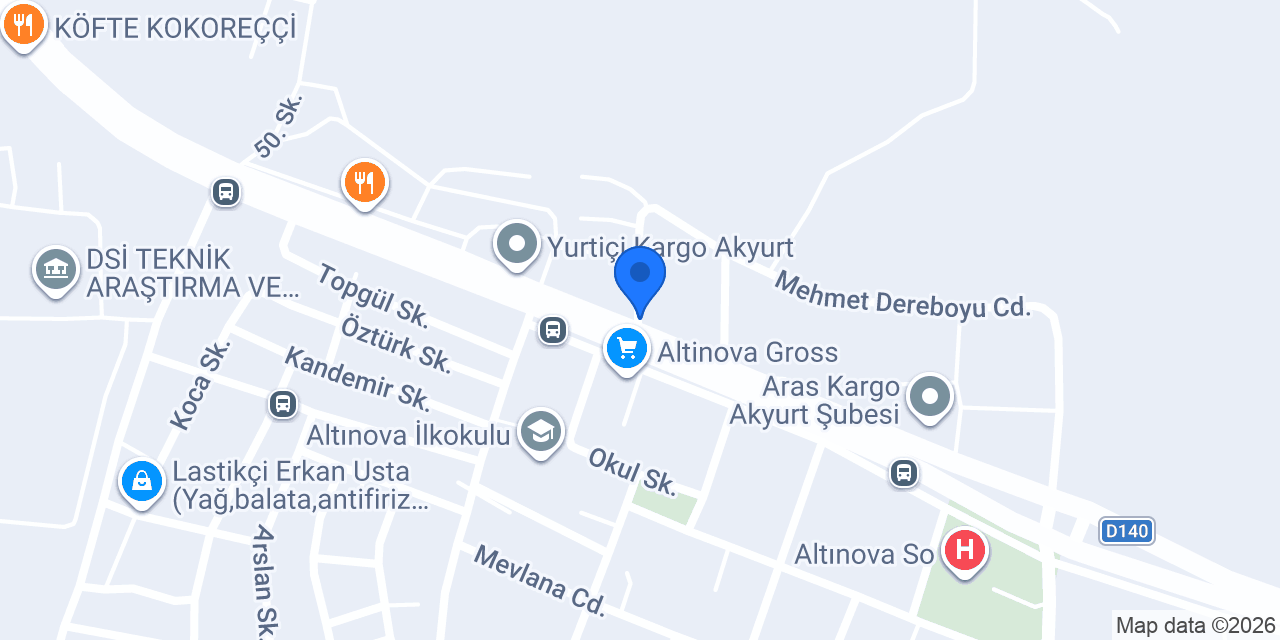 Köroğlu kurutemizleme ve terzi konumu
