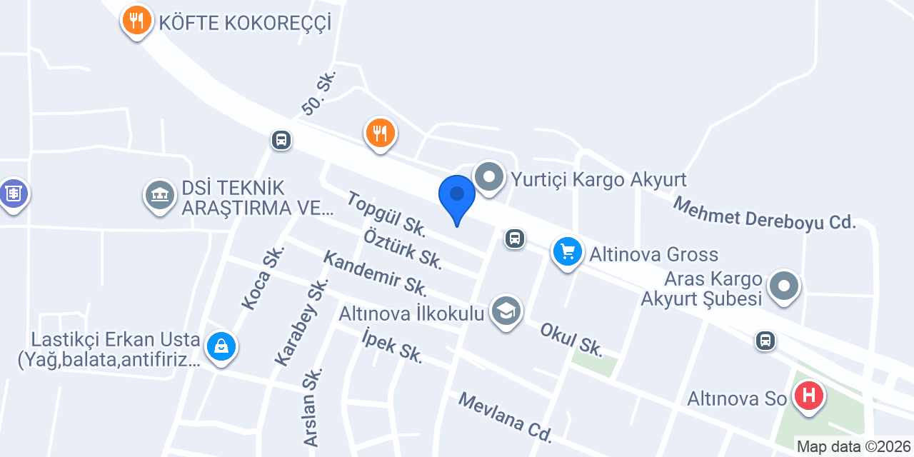 Yeni Altınova Eczanesi konumu