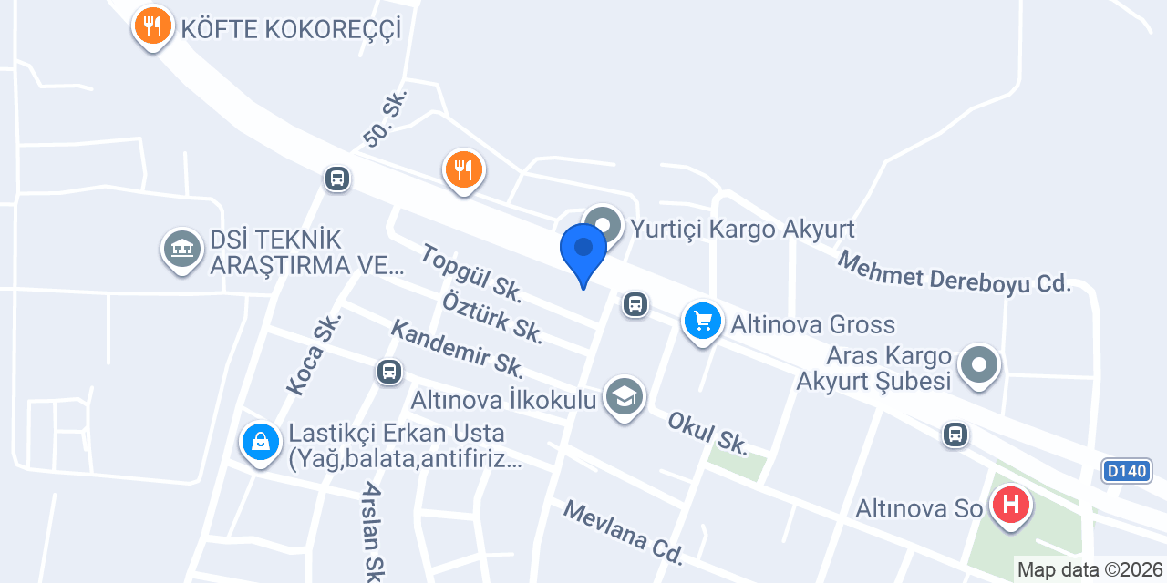 Buhara Pastanesi Altınova konumu