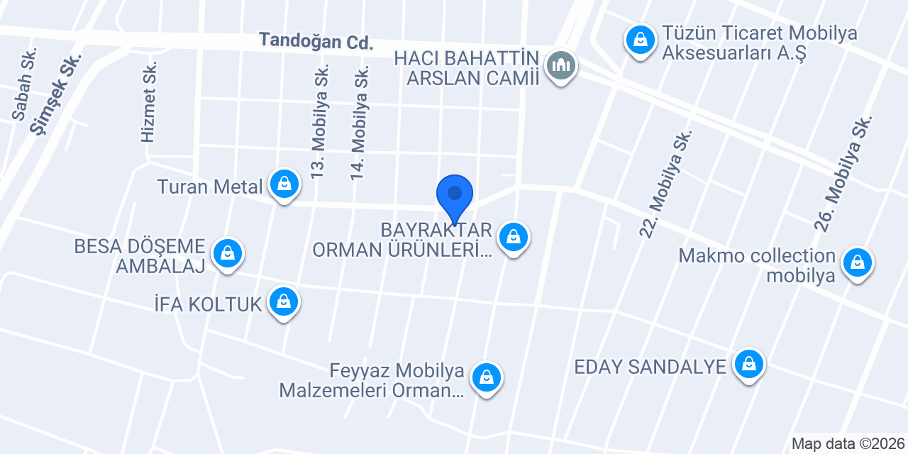 EWA HOME FABRİKA konumu