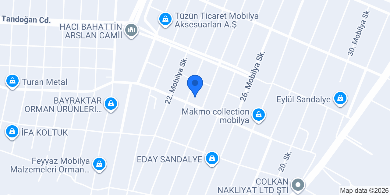 EZNEV MOBİLYA konumu