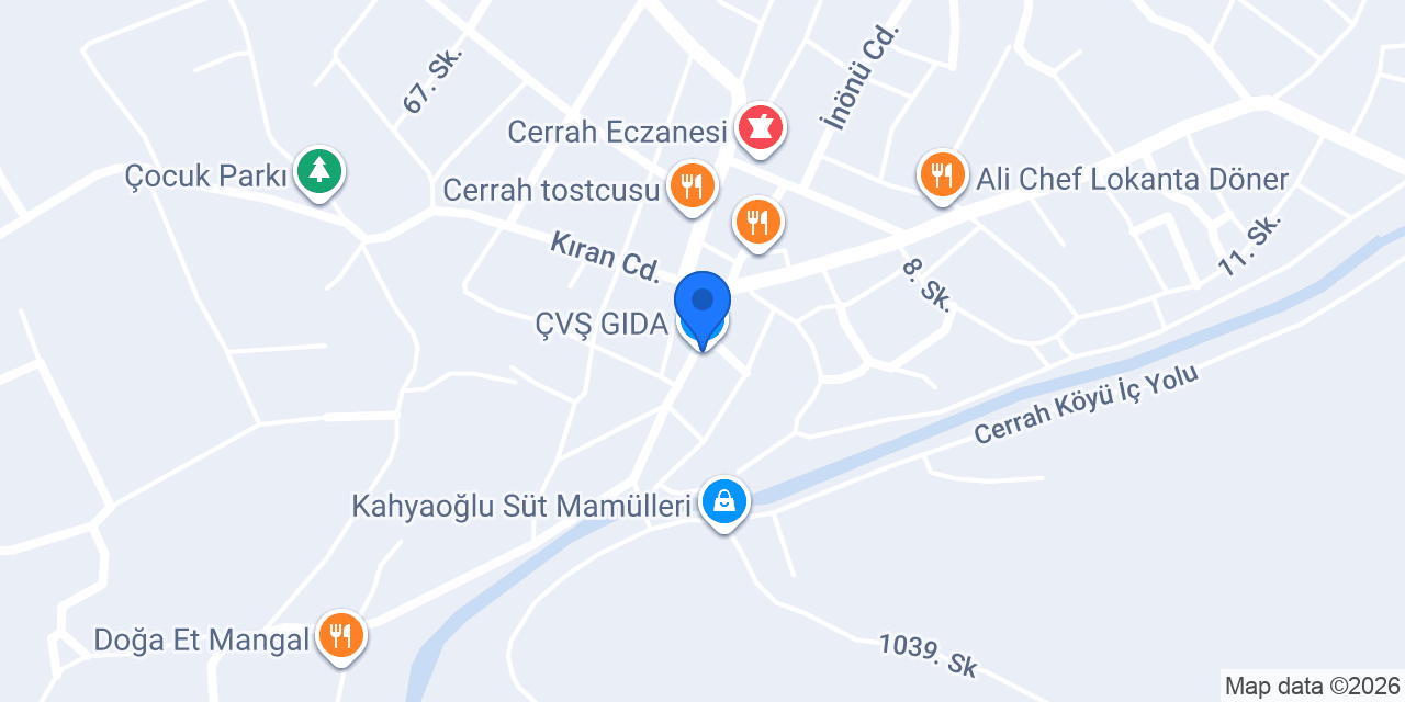 ÇVŞ GIDA konumu