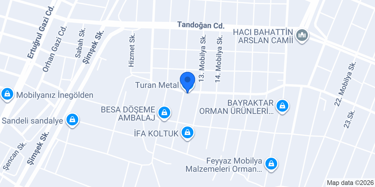 Turan Metal konumu