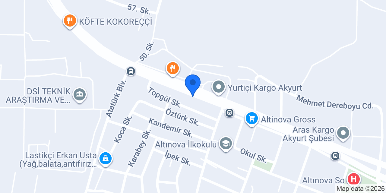 Öner Hırdavat Yapı Market konumu