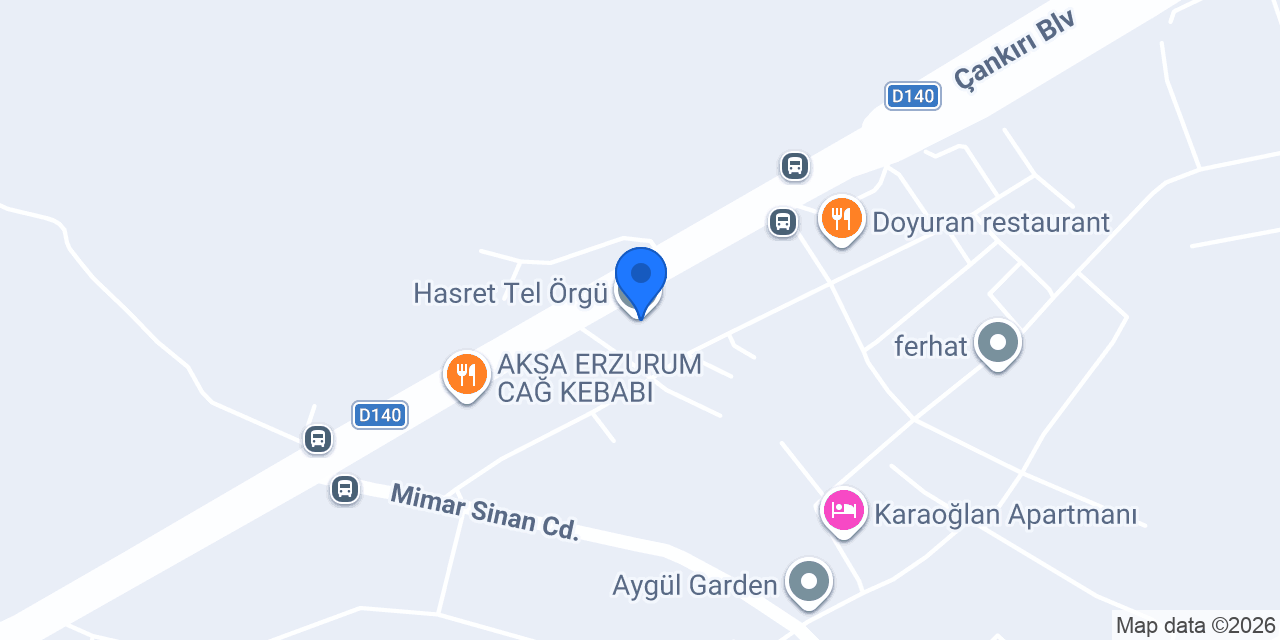 Hasret Tel Örgü konumu