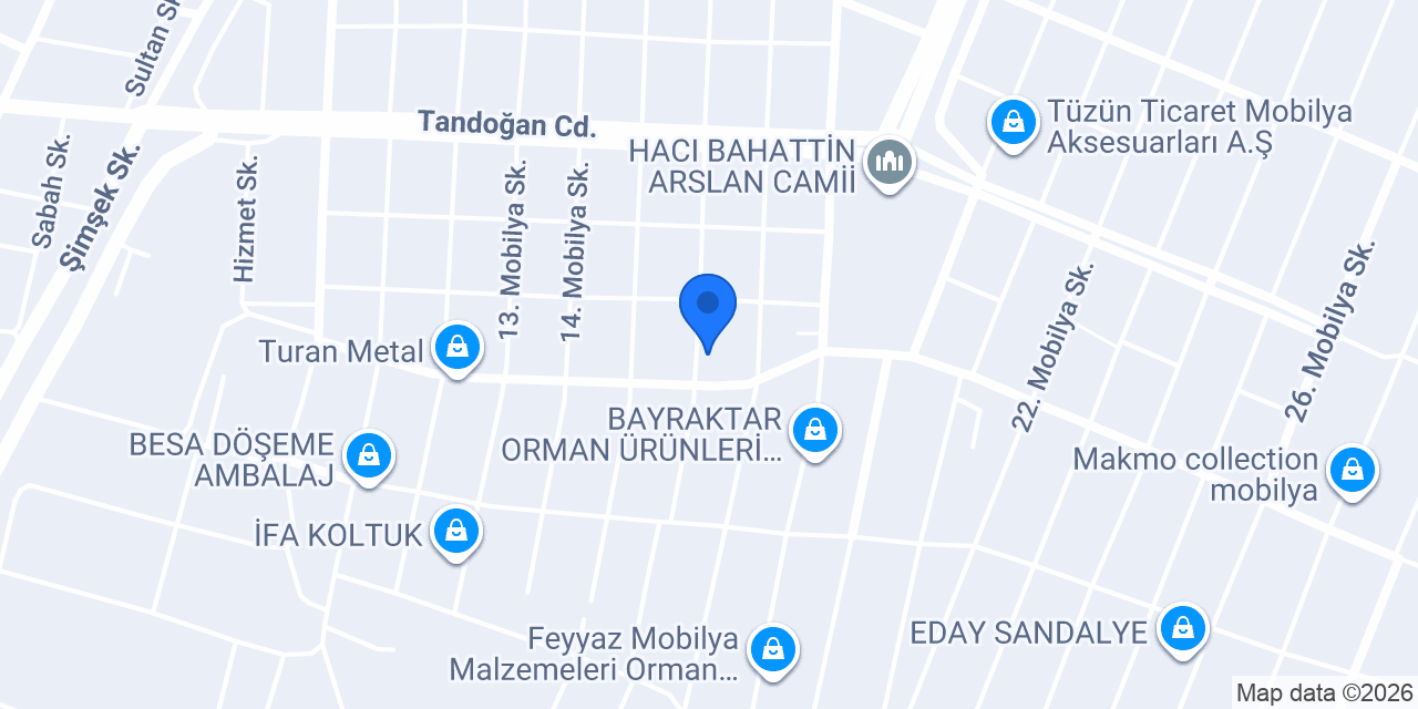 Ademoğlu Mobilya konumu