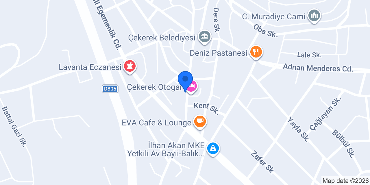Çekerek Noterliği konumu