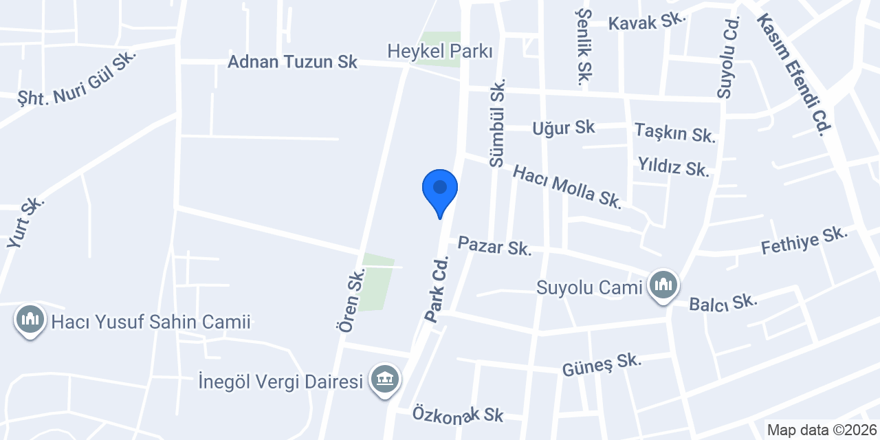 Park Sürücü Kursu konumu