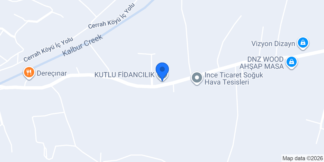 KUTLU FİDANCILIK konumu