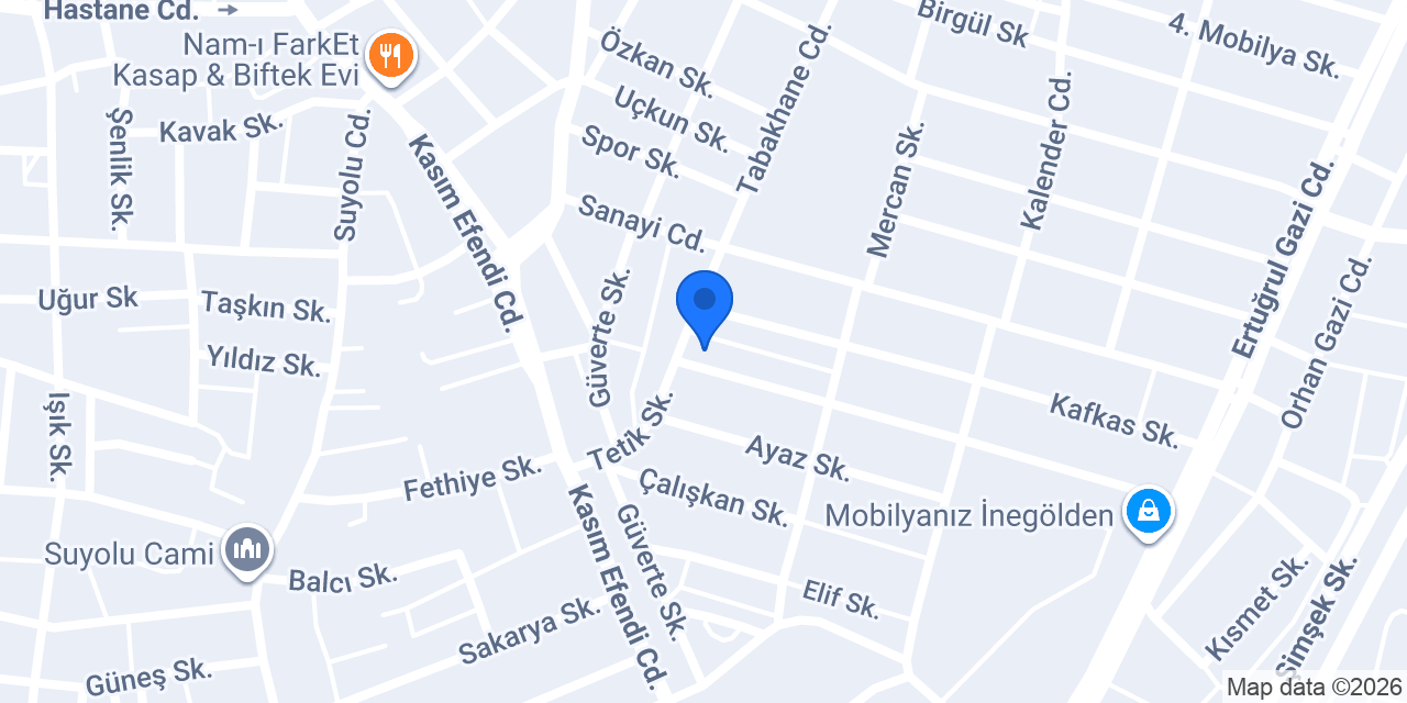 Onur Design İnegöl Mobilya | İnegöl Mobilyacı konumu