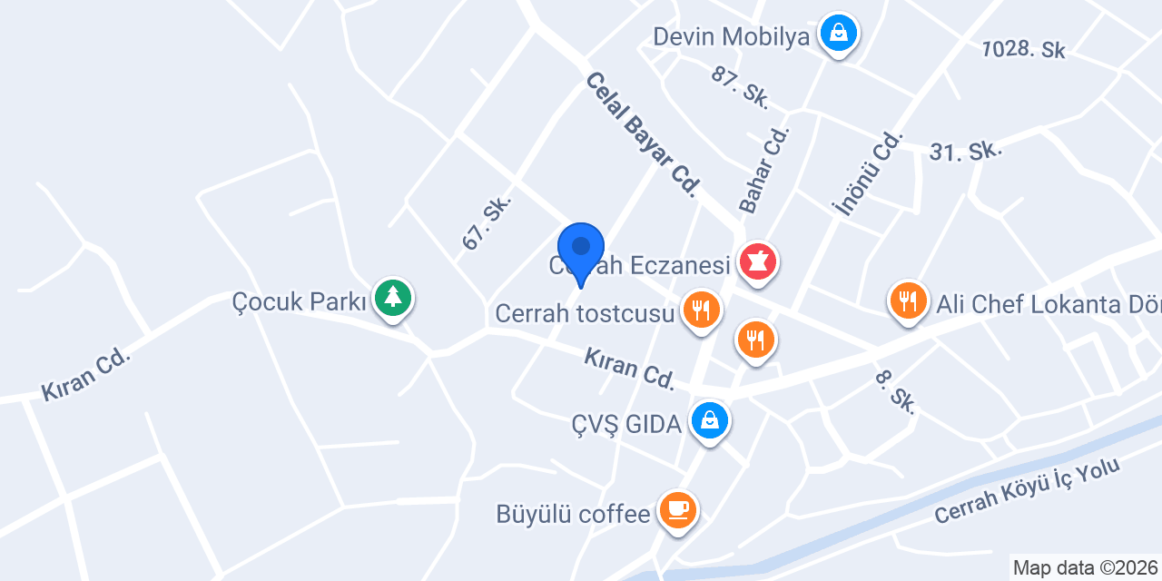 Cerrah Belediyesi konumu