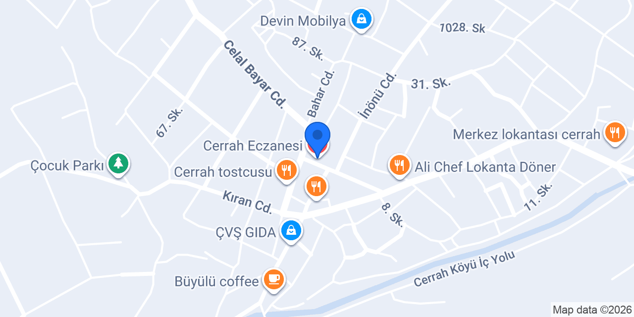 Cerrah Eczanesi konumu