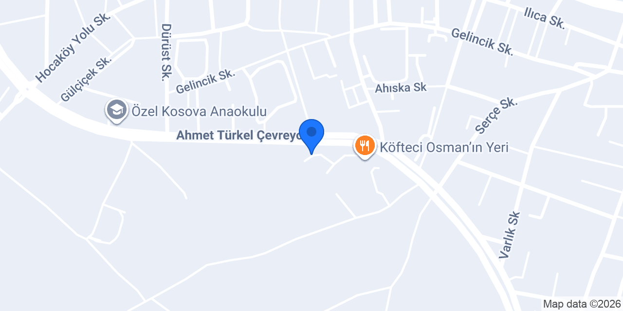 Naturel ahşap bungalow konumu