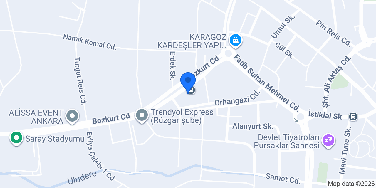 RNG GARAGE ANKARA konumu