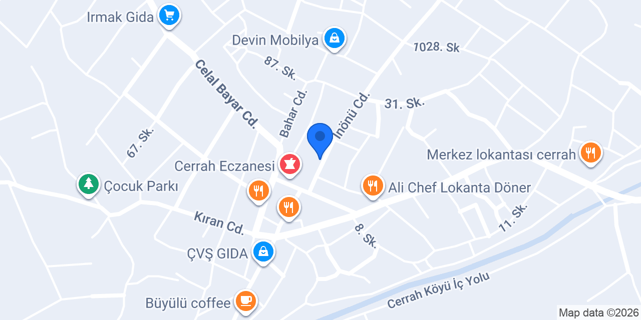 Cerrah Sağlık Kabini konumu