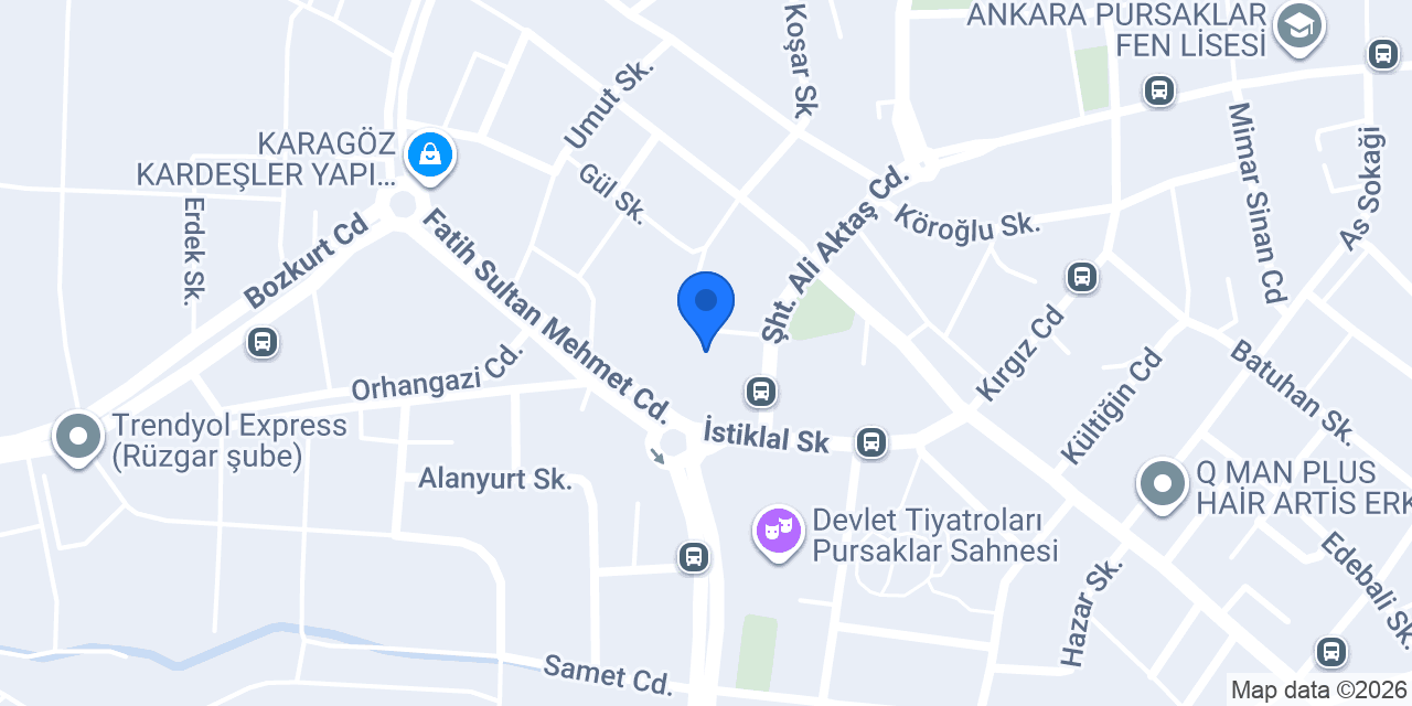 Saray Taksi konumu