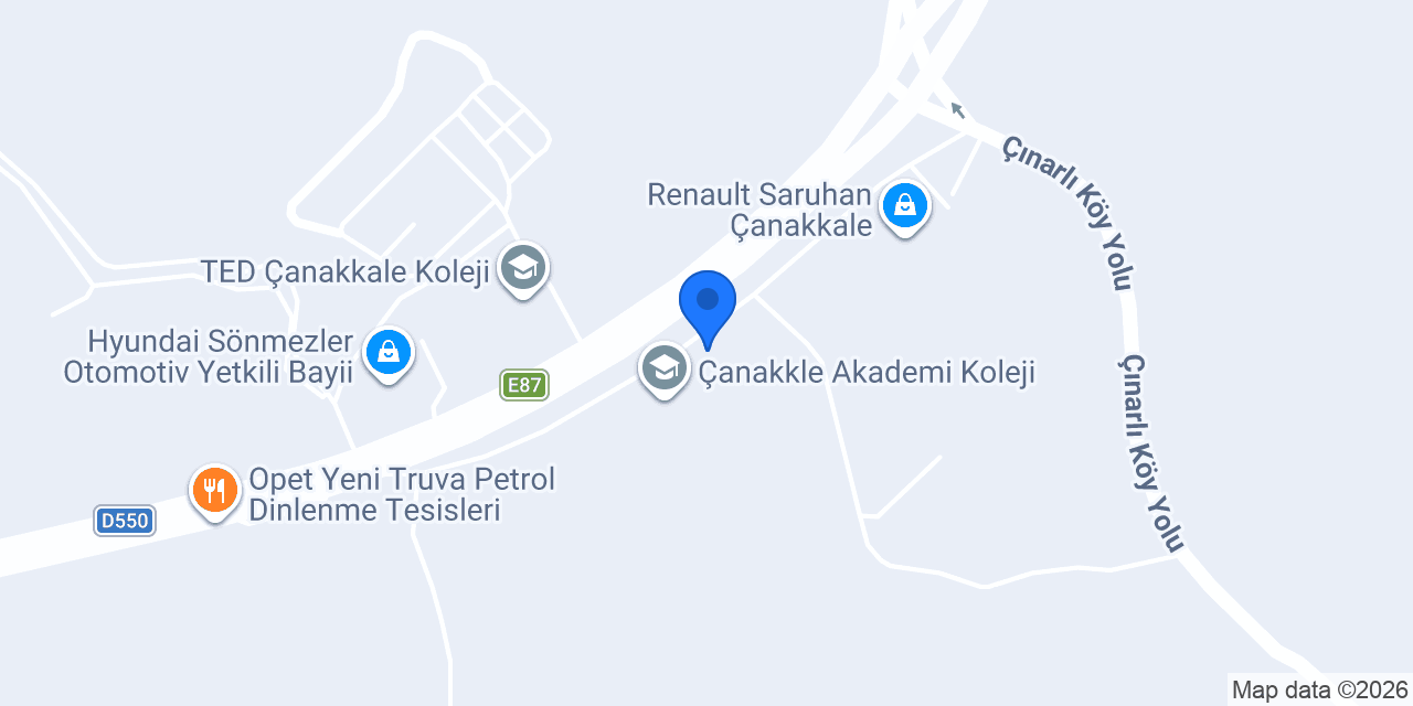 ALFEMO ÇANAKKALE konumu