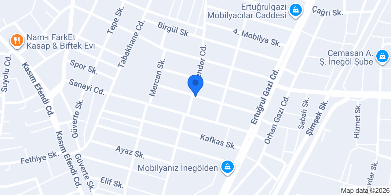 sanayi tostcusu konumu