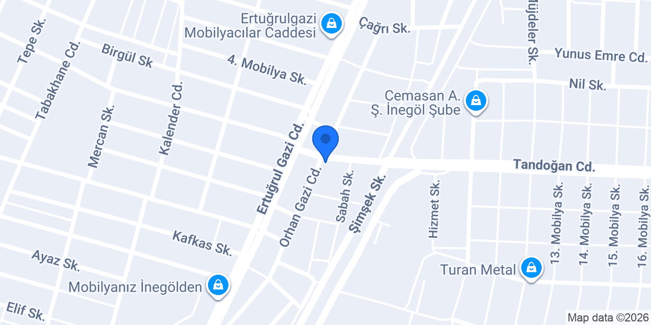Ledchee Mobilya Aydınlatma İnegöl konumu