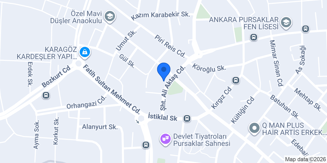 AKYURT SARAY konumu