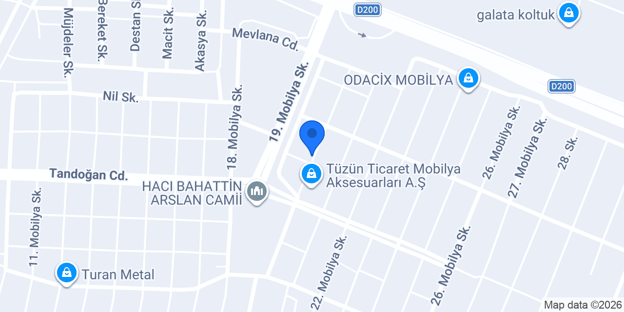 İnegöl LUGA DESIGN konumu
