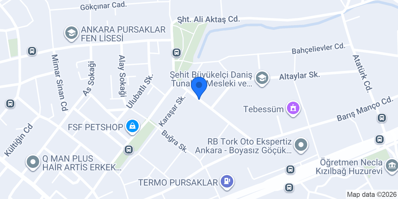Yek Oto Restorasyon konumu