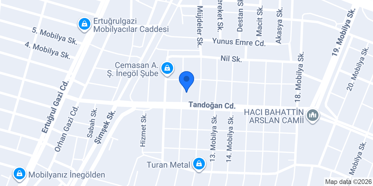 Ajans M İnegöl konumu