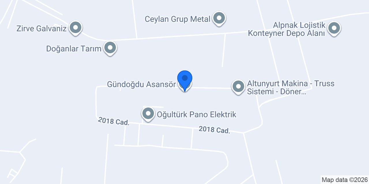 Gündoğdu Asansör konumu