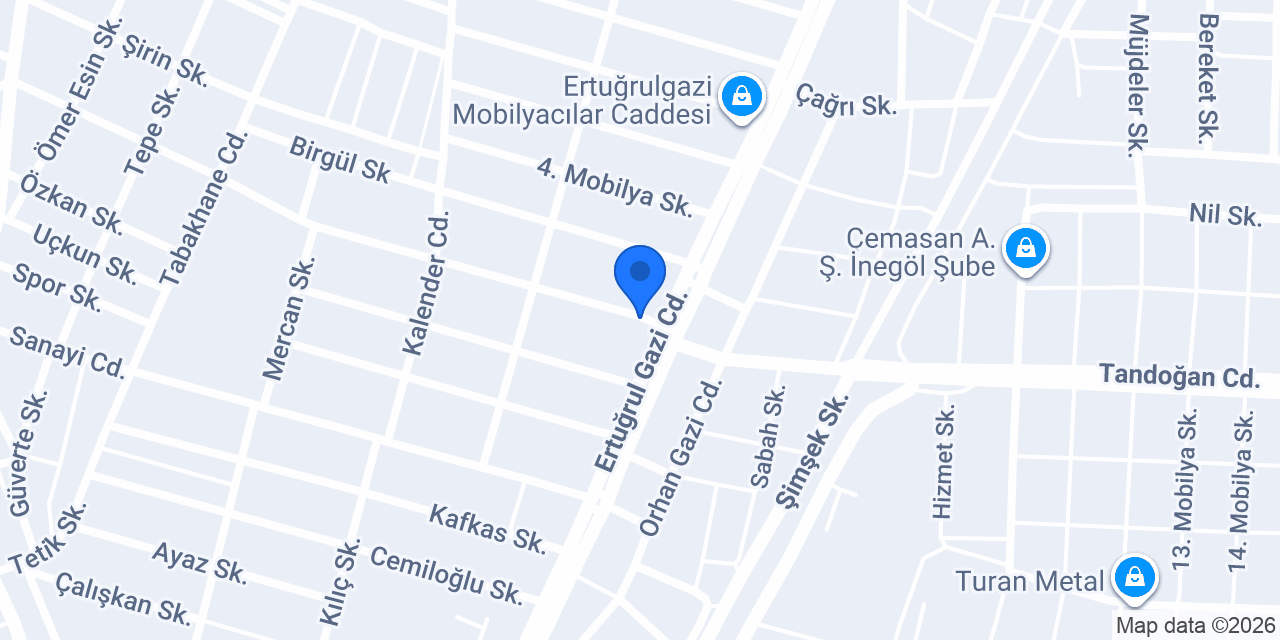 ÖZDEN MOBİLYA AKSESUARLARI konumu