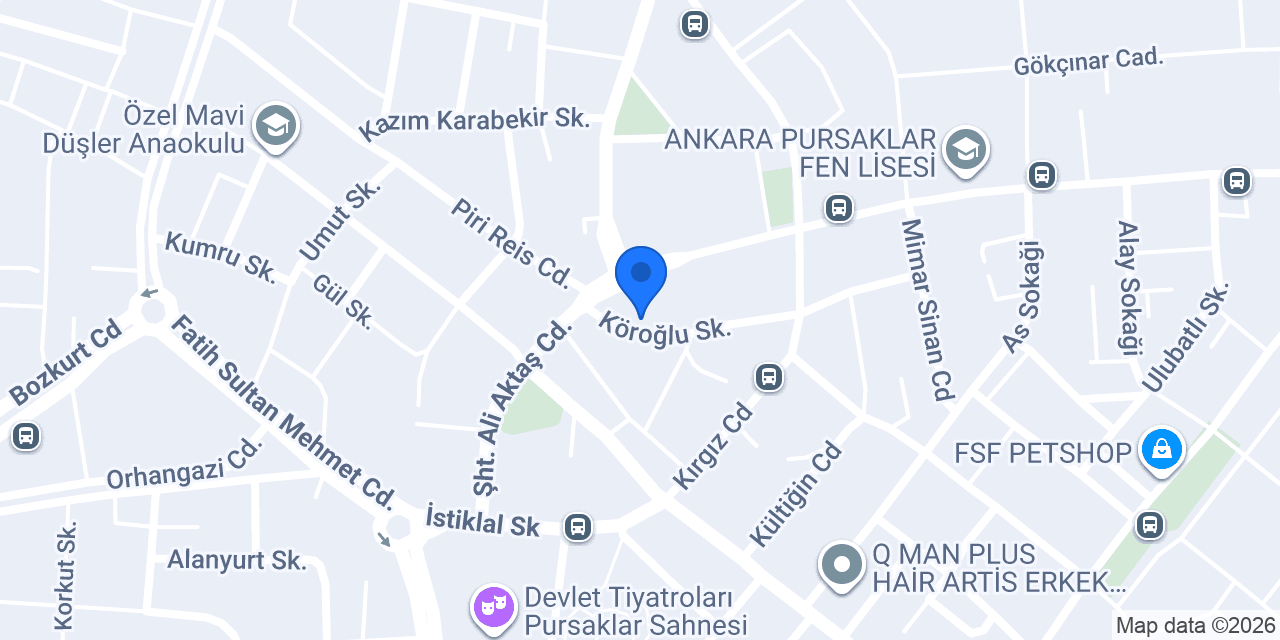 saray VETERİNER 7/24 acık konumu