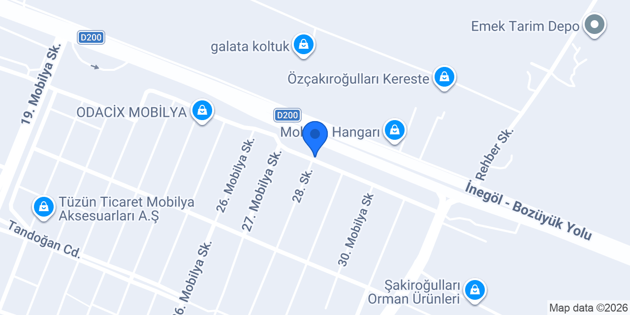 Elmalı Mobilya konumu