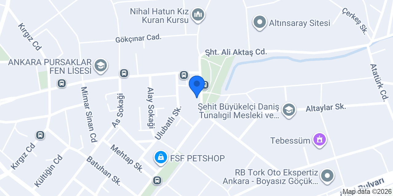 Özel Saray Bambu Anaokulu konumu