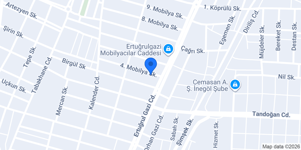 İNEGÖL KUMAŞ konumu