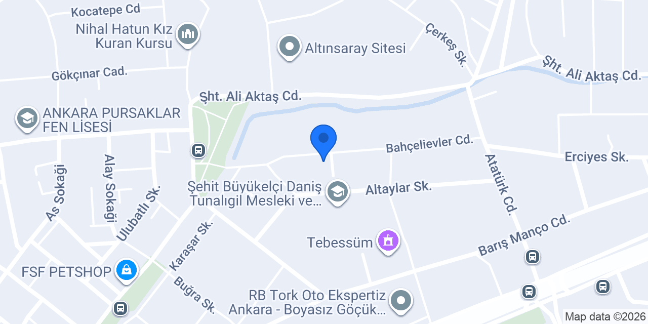 Hkm Filo Otomotiv ve Oto Kiralama konumu